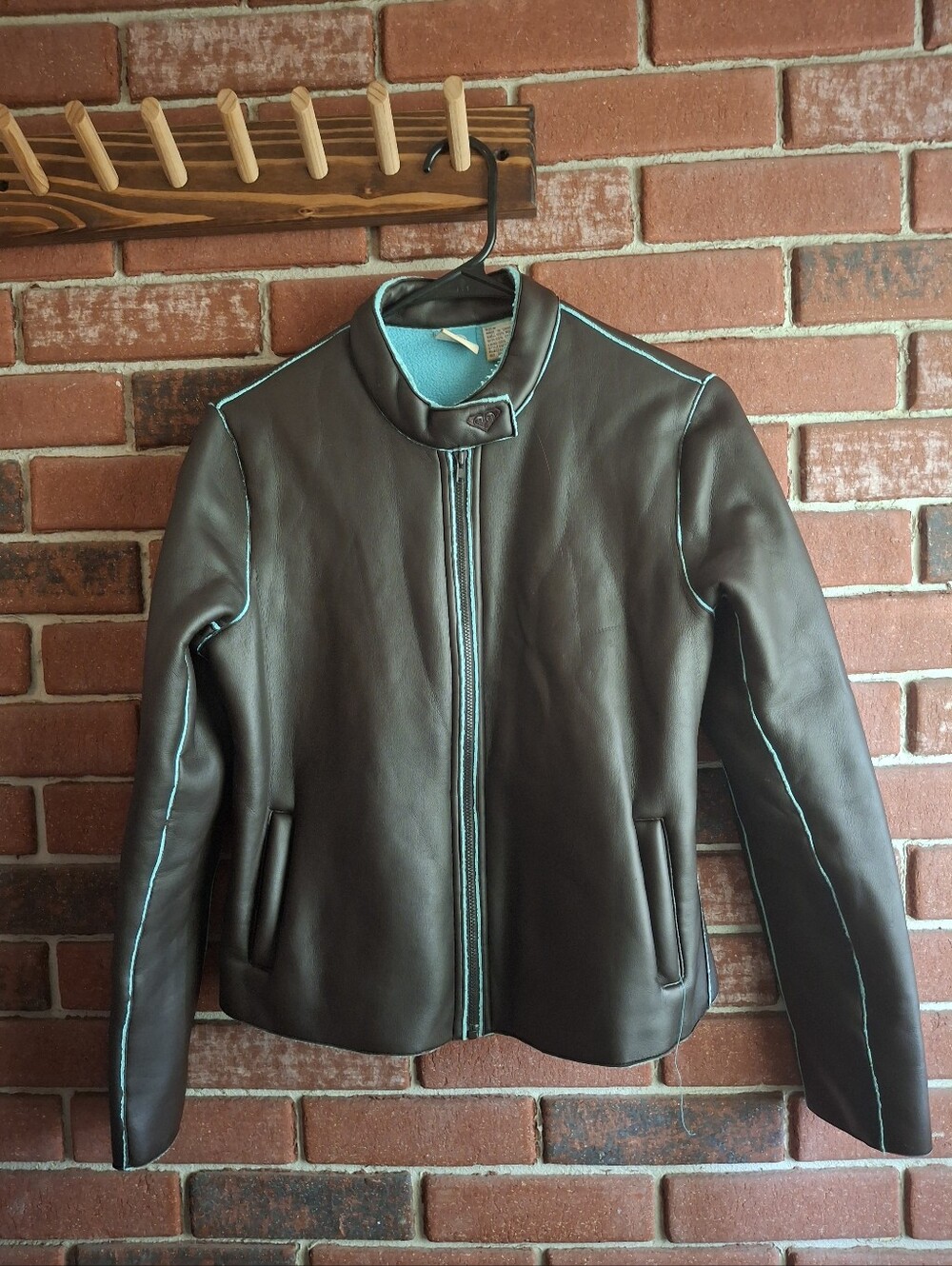 Roxy Brown  Jacket with Teal